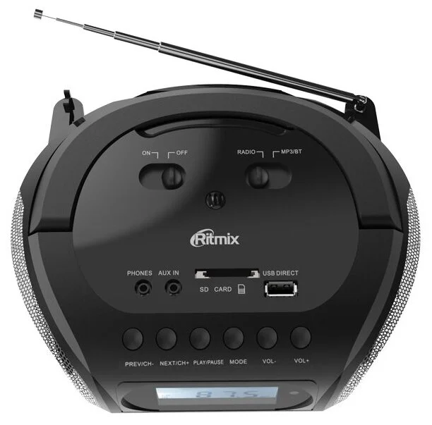 Фотография Магнитола RITMIX RBB-020BT серебристый