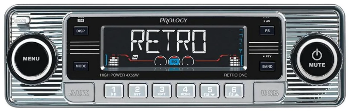 Цена Автомагнитола Prology Retro One 1DIN 4х55Вт
