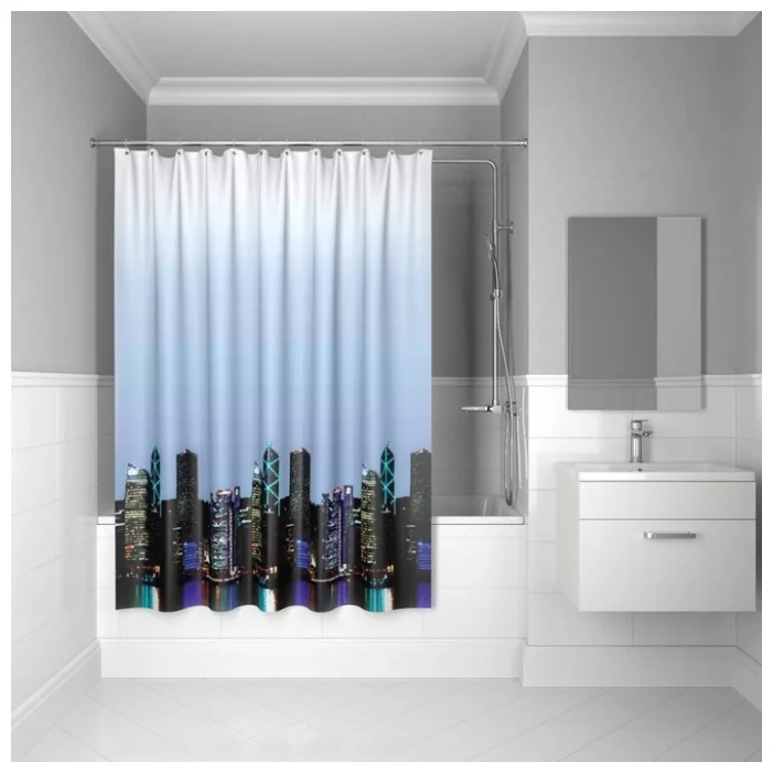 Штора для ванной комнаты IDDIS City 240х200 см 210P24Ri11