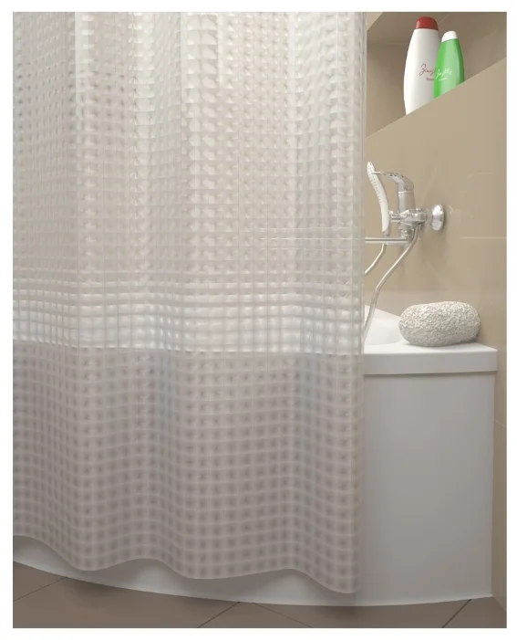 Штора для ванной комнаты IDDIS EVA Stereo Squere 200x180 см 500E18Si11