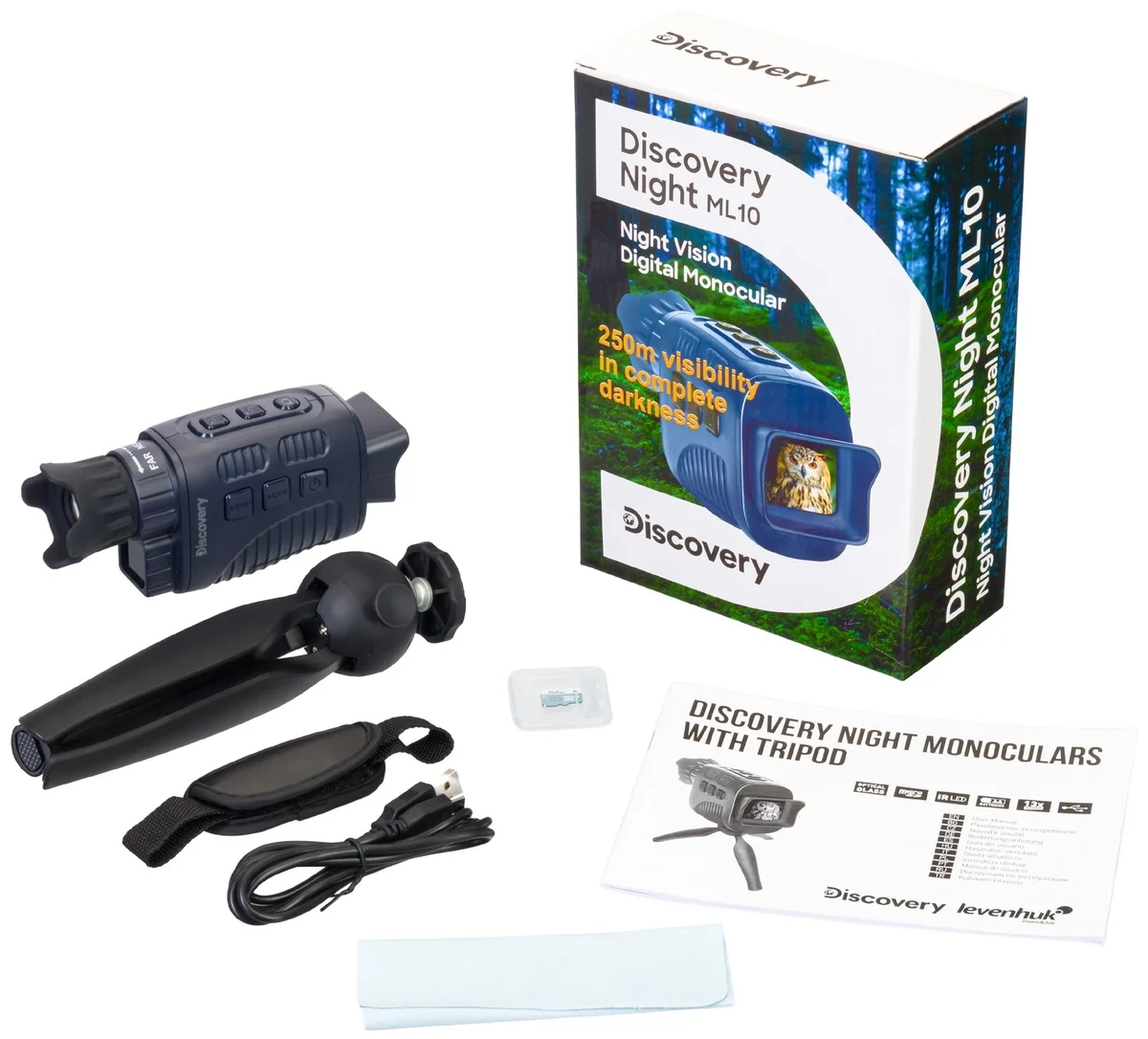 Фотография Монокуляр цифровой ночного видения Discovery Night ML10 со штативом Фотография Монокуляр цифровой ночного видения Discovery Night ML10 со штативом