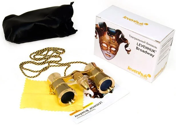 Картинка Бинокль LEVENHUK Broadway 325F с подсветкой и цепочкой Gold Картинка Бинокль LEVENHUK Broadway 325F с подсветкой и цепочкой Gold