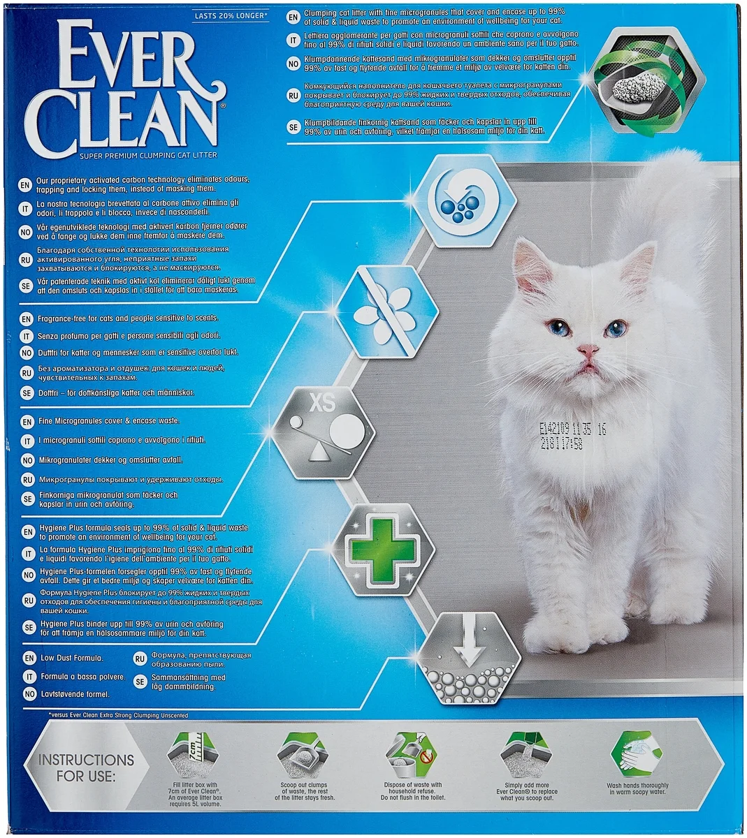 Фото Наполнитель Ever Clean Total Cover (6 л)