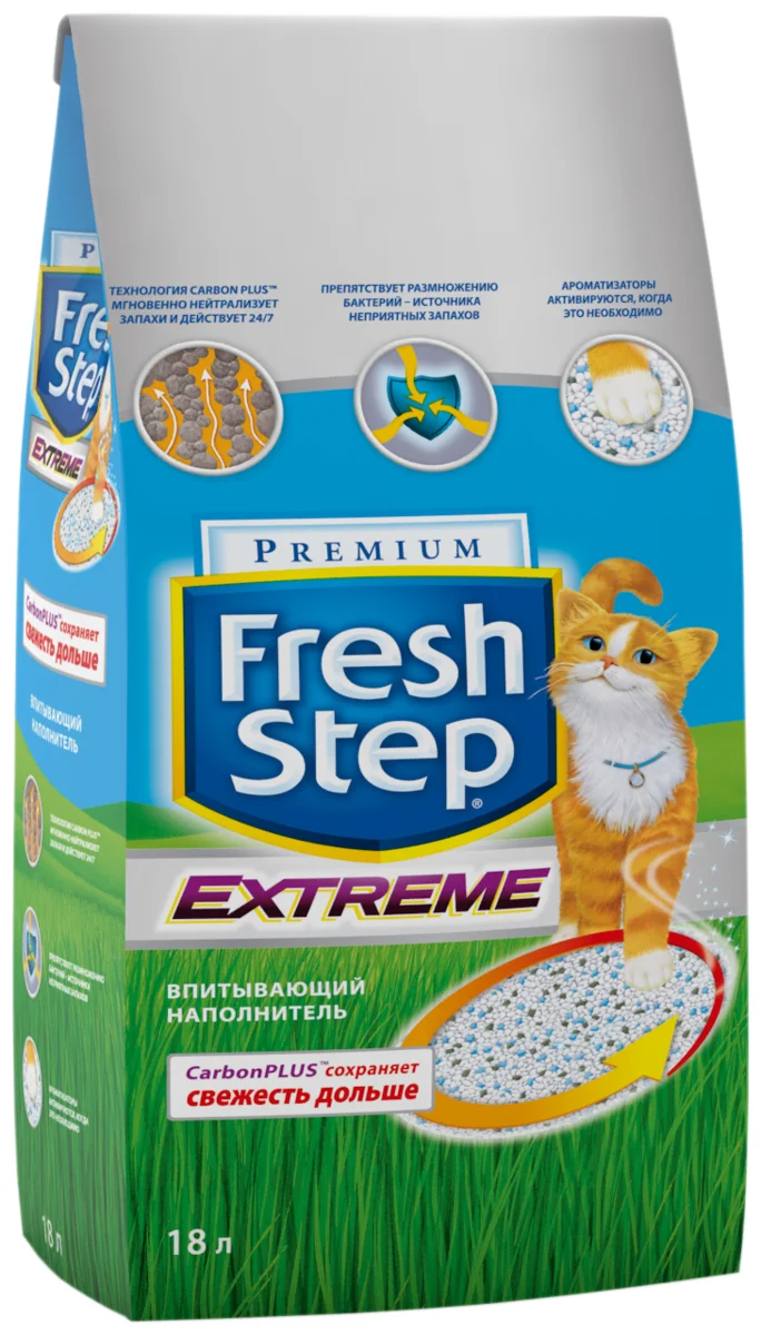 Наполнитель Fresh Step (9,52 кг/ 18л)