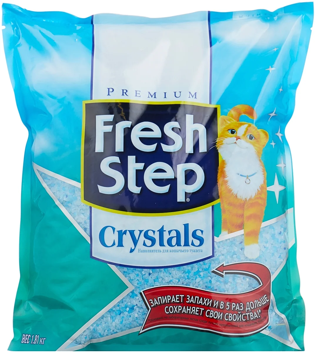 Наполнитель Fresh Step Crystals (1,81 кг)