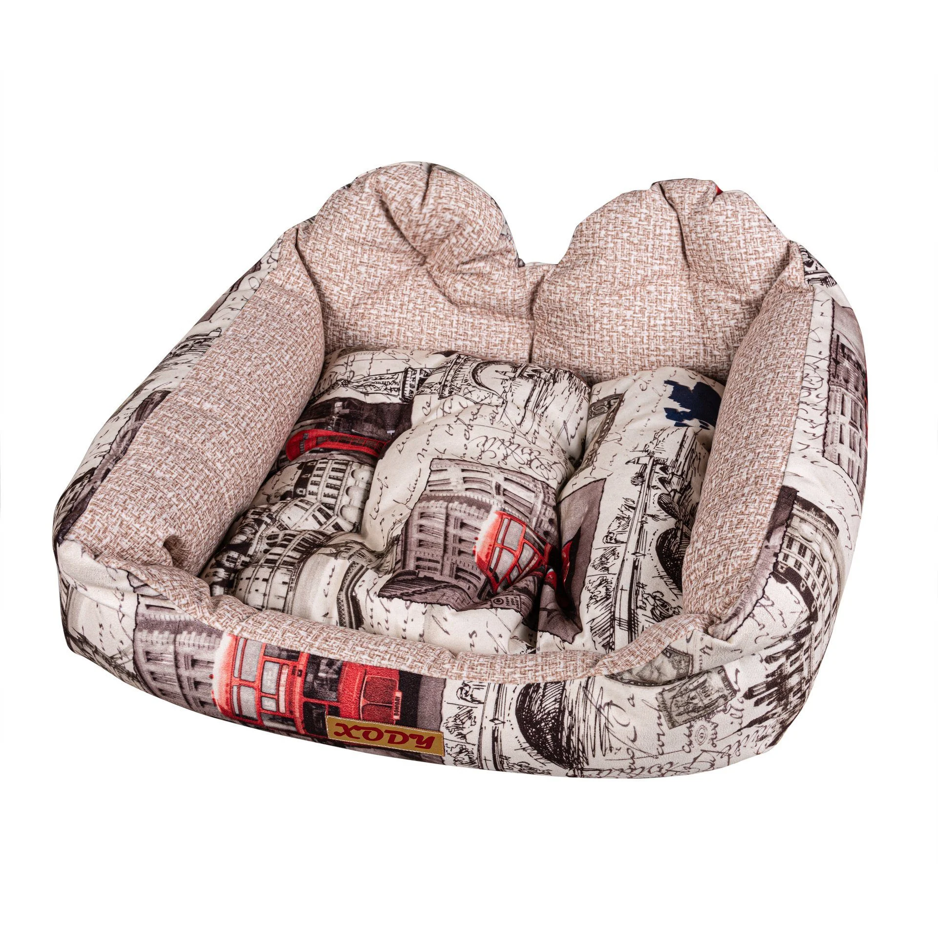 Фото Лежак КСОДИ Бант (флок) ЛОНДОН 02512-3 (52х44х23)