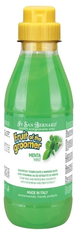 Фото IV SAN BERNARD FRUIT MINT Шампунь для любого типа шерсти с витамином В6, 500 мл