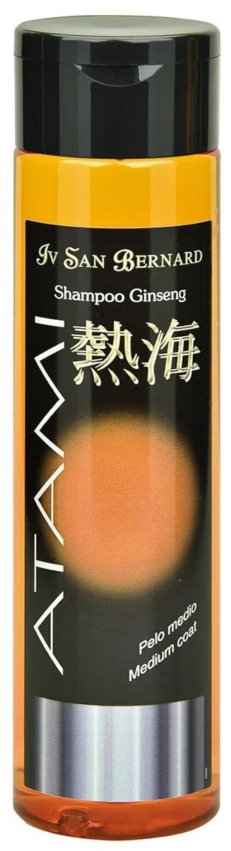 Фото IV SAN BERNARD ATAMI GINSENG Шампунь антиоксидант для шерсти средней длины и в период линьки, 300 мл