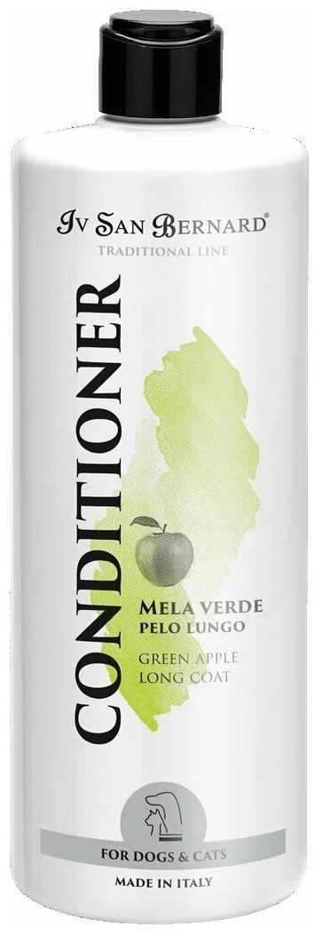 Фото IV SAN BERNARD TRAD GREEN APPLE Кондиционер для длинной шерсти, 1000 мл