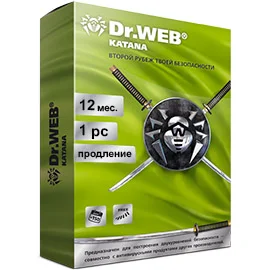 Фото Антивирус Dr.Web Katana на 12 м., 1 ПК, продление лицензии (LHM-KK-12M-1-B3)