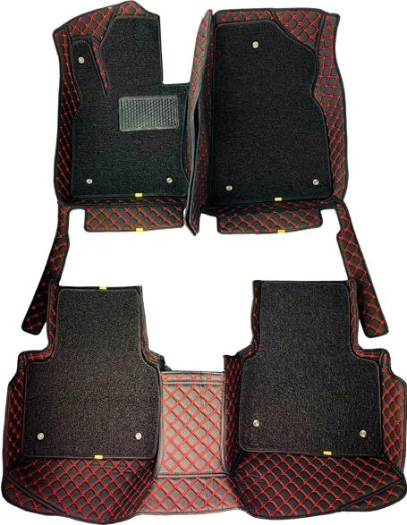 Фото Коврики автомобильные KRISTALL-AUTO для Chevrolet Malibu 2016-2021 B black+red