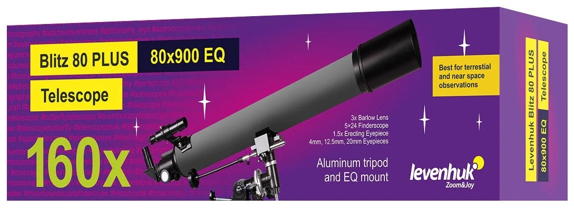 Фотография Телескоп LEVENHUK Blitz 80 PLUS Фотография Телескоп LEVENHUK Blitz 80 PLUS