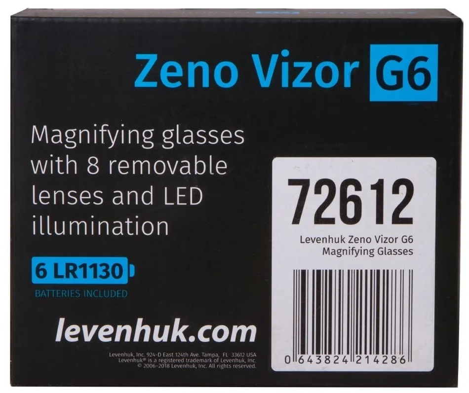 Лупа-очки LEVENHUK Zeno Vizor G6 Казахстан