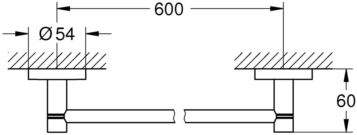 Фотография Держатель для полотенца GROHE Essentials 40366001