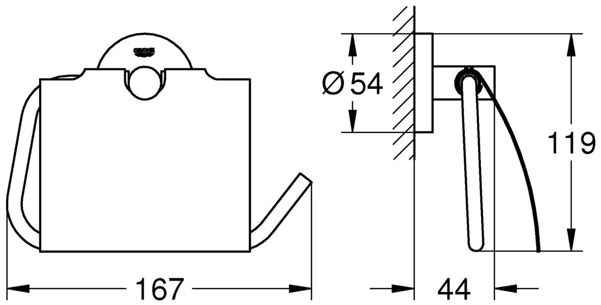 Фото Держатель бумаги GROHE Essentials 40367001