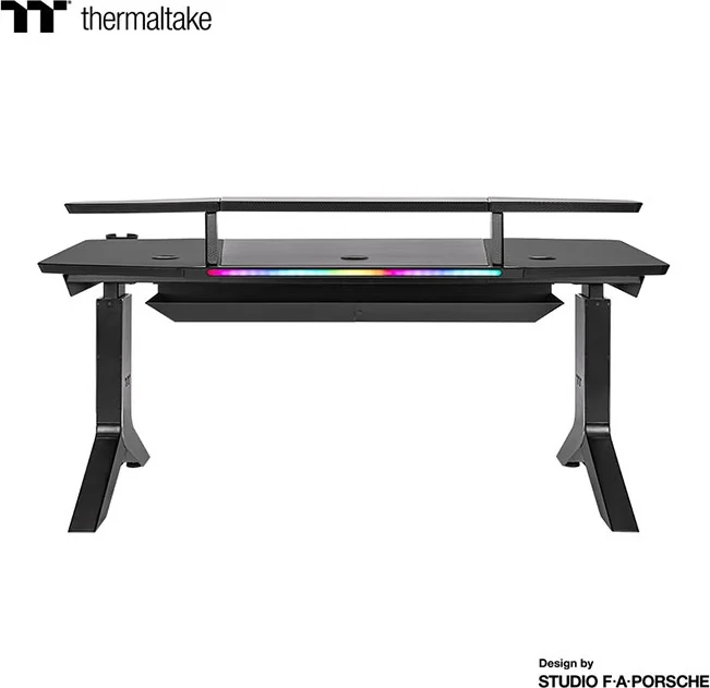 Фотография Компьютерный стол THERMALTAKE ARGENT P900 Smart GGD-ARG-BKEIRX-01 Фотография Компьютерный стол THERMALTAKE ARGENT P900 Smart GGD-ARG-BKEIRX-01