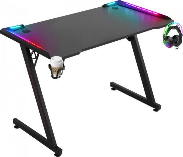Компьютерный стол DEFENDER Jupiter RGB подвес кружки+гарнитуры