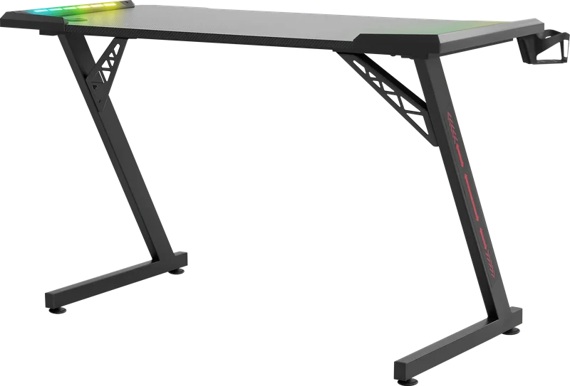 Фотография Компьютерный стол DEFENDER Jupiter RGB подвес кружки+гарнитуры