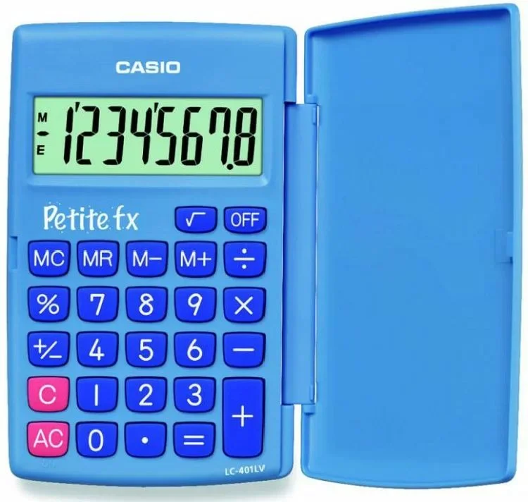 Фото Калькулятор карманный CASIO LC-401LV-BU-W-A-EP Фото Калькулятор карманный CASIO LC-401LV-BU-W-A-EP