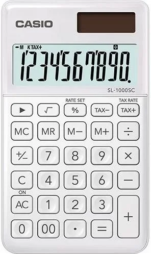 Фото Калькулятор карманный CASIO SL-1000SC-WE-W-EP Фото Калькулятор карманный CASIO SL-1000SC-WE-W-EP