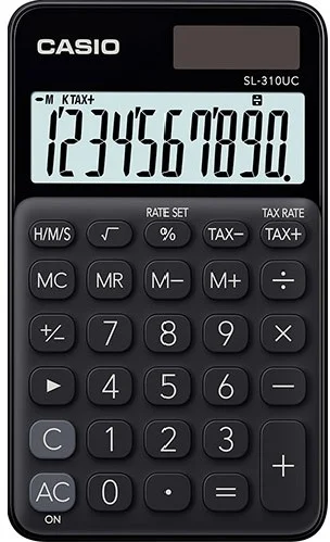 Фото Калькулятор карманный CASIO SL-310UC-BK-W-EC
