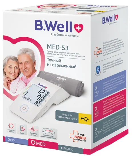 Картинка Тонометр B.WELL MED-53 без адаптера