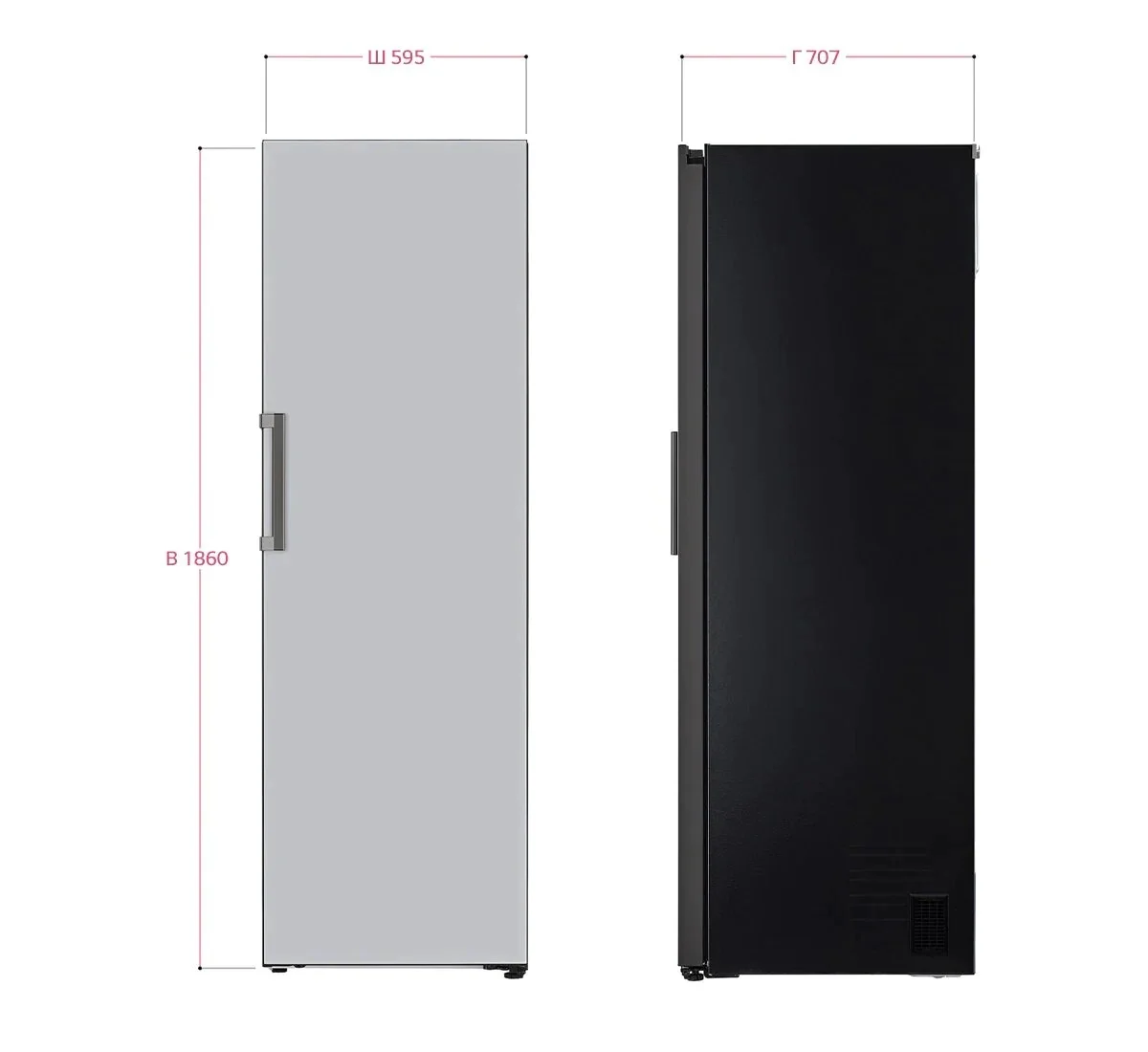 Холодильник LG GC-B401FAPM Казахстан