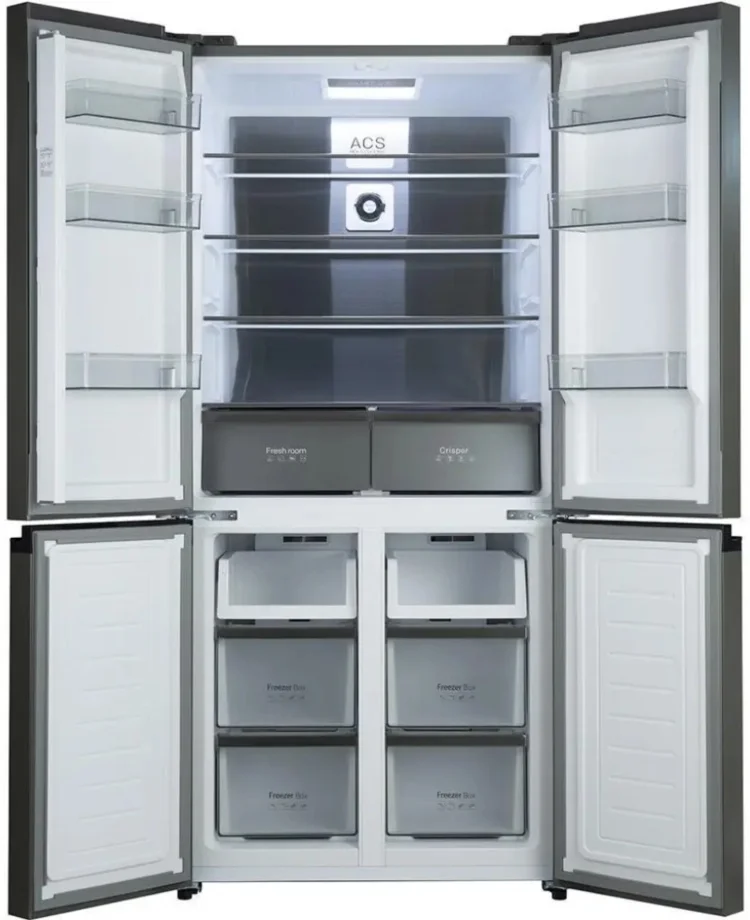 Картинка Холодильник БИРЮСА CD 496 TBG черное текстур.стекло