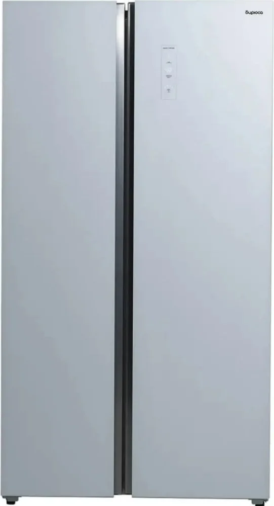 Холодильник БИРЮСА SBS 541TWG белое текстур.стекло