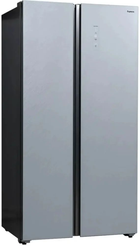 Фотография Холодильник БИРЮСА SBS 541TWG белое текстур.стекло