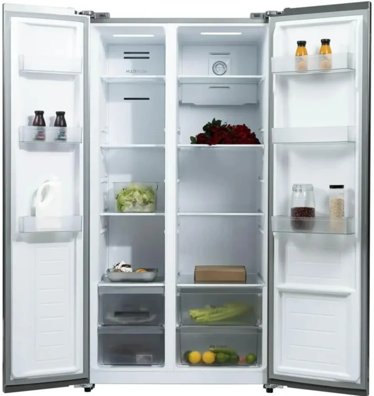 Картинка Холодильник БИРЮСА SBS 541TWG белое текстур.стекло