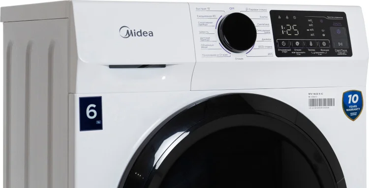 Картинка Стиральная машина MIDEA MFN11W60B/W-KZ