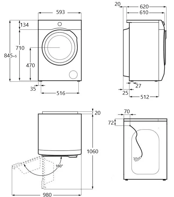 Купить Сушильная машина MAUNFELD MFDM168WH Купить Сушильная машина MAUNFELD MFDM168WH