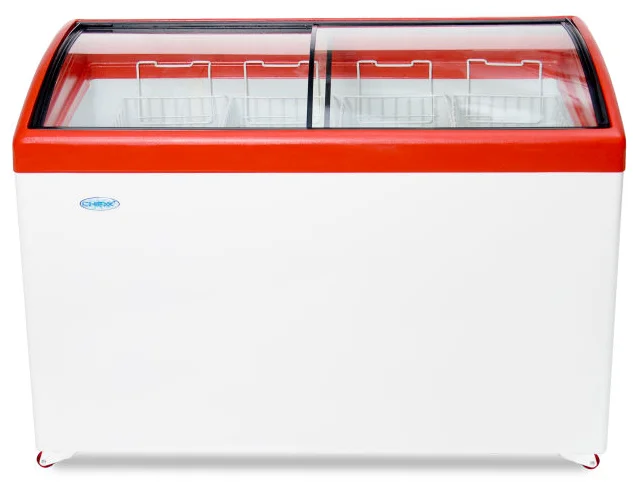 Фото Морозильный ларь СНЕЖ МЛГ-400 Red gloss
