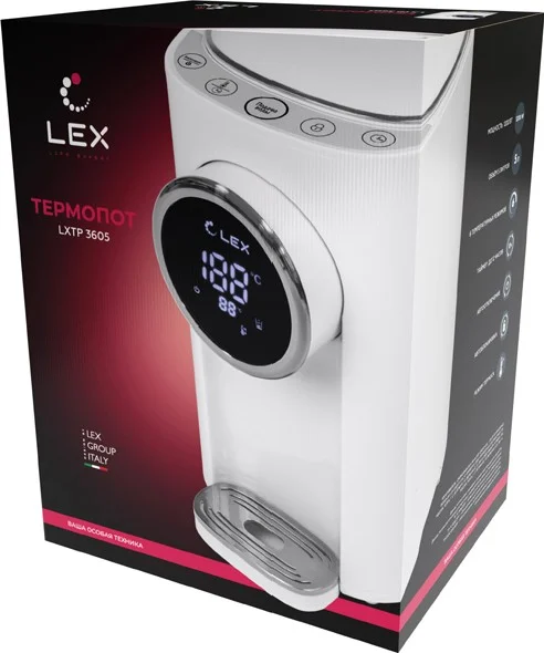Фотография Термопот LEX LXTP 3605 White