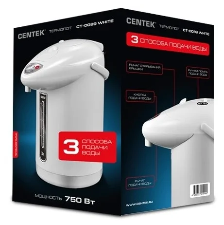 Цена Термопот CENTEK CT-0089 White