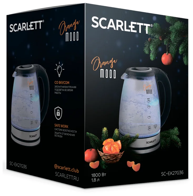 Картинка Чайник SCARLETT SC-EK27G36