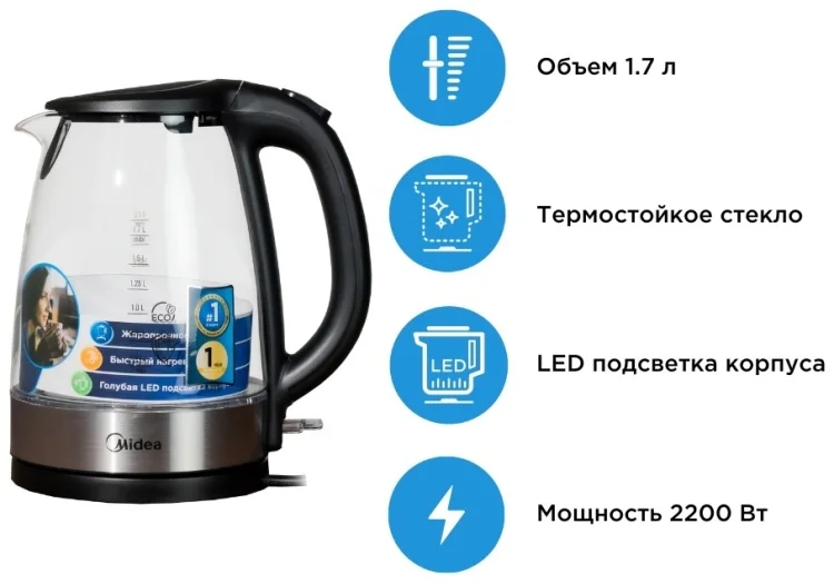 Фото Чайник MIDEA MK-8016