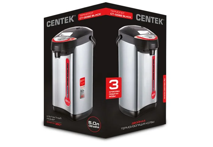Картинка Термопот CENTEK CT-0082 Black