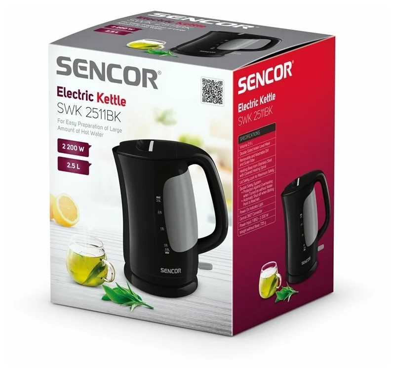 Чайник SENCOR SWK 2511BK Казахстан
