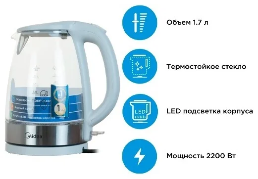 Фото Чайник MIDEA MK-8017