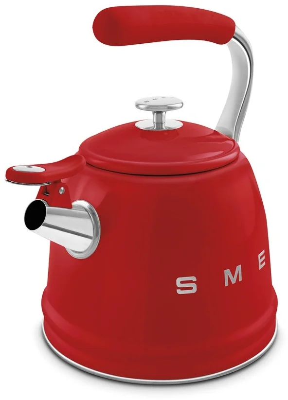 Картинка Чайник со свистком SMEG CKLW2001RD