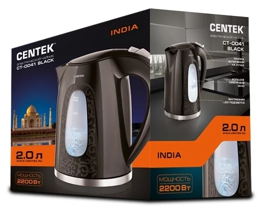 Картинка Чайник CENTEK CT-0041 White