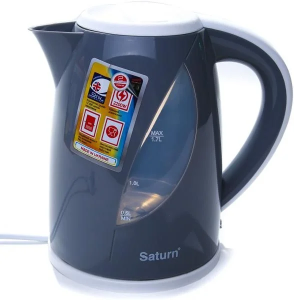 Фото Чайник SATURN ST-EK8437 White-Black
