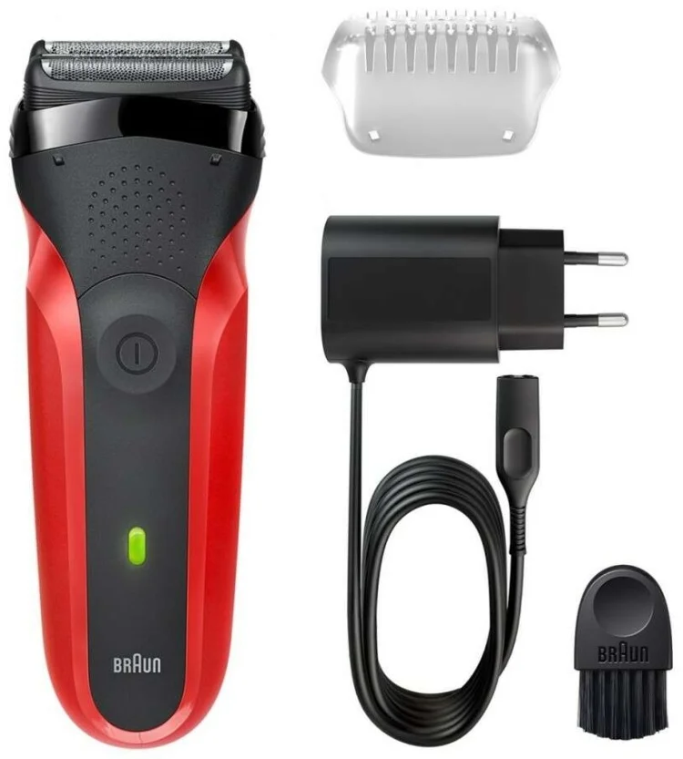 Фотография Бритва BRAUN 300S BLK/red