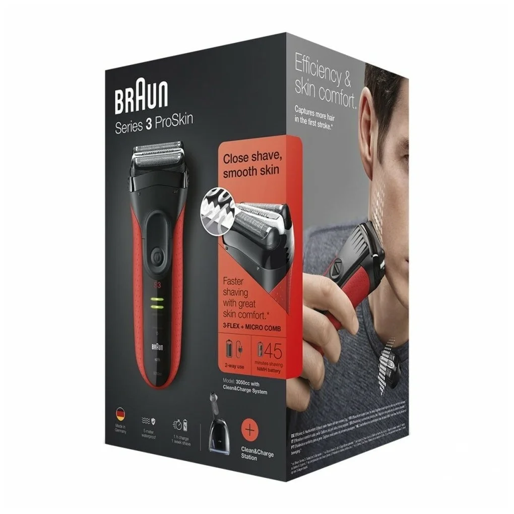 Купить Бритва BRAUN 3050CC EE BK/RD Купить Бритва BRAUN 3050CC EE BK/RD