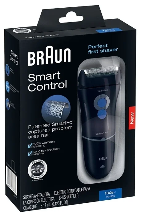 Картинка Бритва BRAUN 130s-1 CEEMEA Dark Blue SM Box Shaver