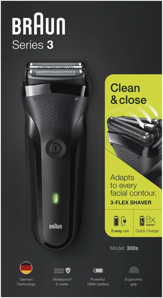 Бритва BRAUN 300 BLK/BLK BOX Казахстан
