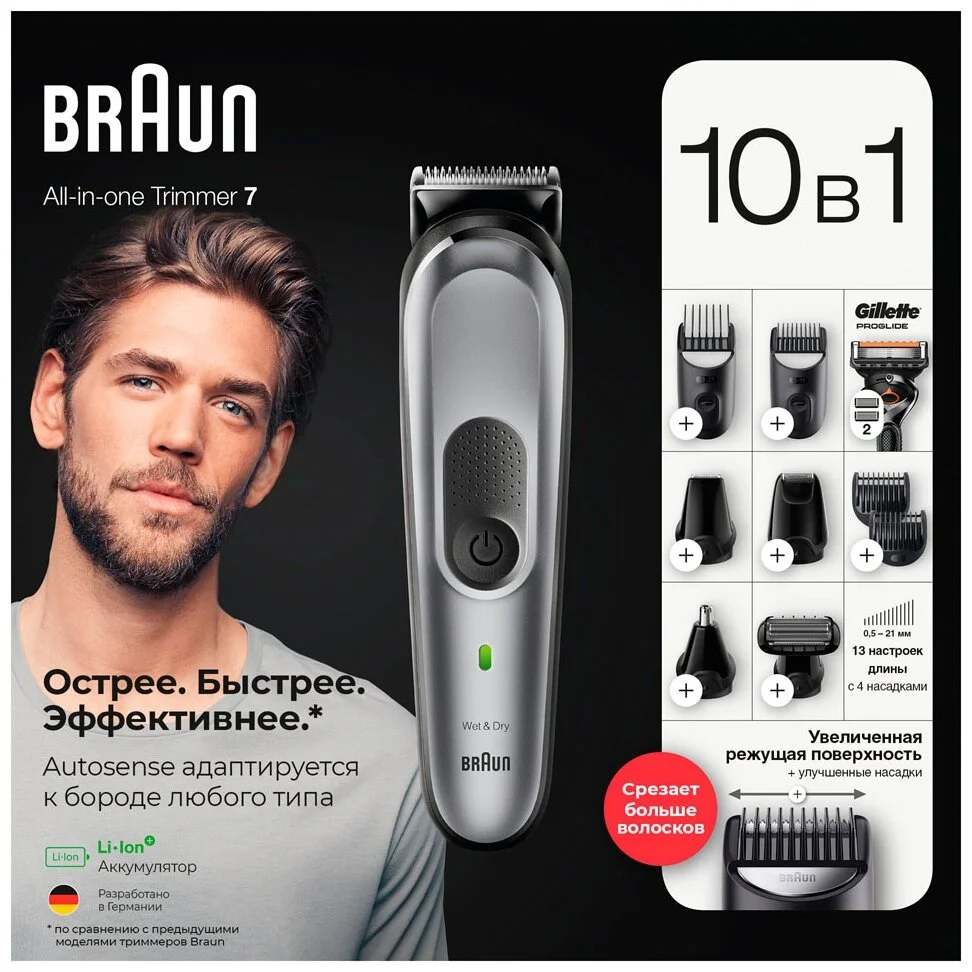 Триммер BRAUN MGK7320 Казахстан