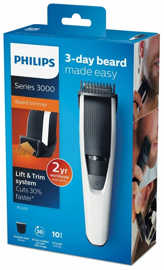 Картинка Машинка для стрижки PHILIPS BT3206/14